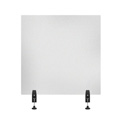 Photo of Luxor DIVCL-3030F RECLAIM Acrylic Sneeze Guard 30x30-Inch Frosted Divider with 2 Side Desk Clamps
