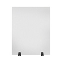 Luxor DIVTT-2430F RECLAIM Acrylic Sneeze Guard 24x30-Inch Frosted Divider with 2 Tabletop Feet