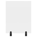 Luxor DIVWT-2430C RECLAIM Acrylic Sneeze Guard 24x30-Inch Clear Divider with 2 Divider Wall Top Clamps