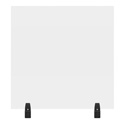 Photo of Luxor DIVWT-2430C RECLAIM Acrylic Sneeze Guard 30x30-Inch Clear Divider with 2 Divider Wall Top Clamps