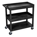 Photo of Luxor EC112-B Three Shelf Utility Cart