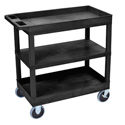 Photo of Luxor EC121HD-B Three Shelf Utility Cart