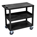 Photo of Luxor EC212HD-B Three Shelf Utility Cart