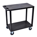 Photo of Luxor EC22HD-B Two Shelf Utility Cart