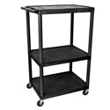 Photo of Luxor LE54-B 54 Inch Endura A/V Cart - Three Shelves