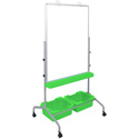 Luxor MB3040WBIN Classroom Chart Stand with Storage Bins