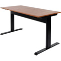 Photo of Luxor SPN56F-BK/TK Pneumatic Adjustable Height Standing Desk - 56 Inch