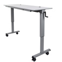 Luxor STAND-NESTC-60  Adjustable Flip Top Table  with Crank Handle -  60 Inch
