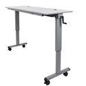 Photo of Luxor STAND-NESTC-60  Adjustable Flip Top Table  with Crank Handle -  60 Inch