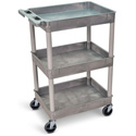 Photo of Gray 18x24 Three Shelf Tub Cart