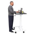 Photo of Luxor STANDUP-SC40-WB 40 Inch Single Column Crank Stand Up Desk