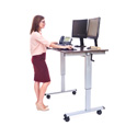 Photo of Luxor STANDUP-CF48-DW 48 Inch Crank Adjustable Stand Up Desk