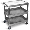Gray 32x24 Two Shelf Tub Cart