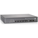 LevelOne GEP-1021 10-Port Gigabit PoE Switch - 802.3at/af PoE - 2 x SFP - 8 PoE Outputs - 250W