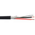 Liberty 22-2C-PSH-BLK 22 AWG 2 Conductor Plenum Shielded Cable - 1000 Ft. Roll