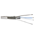 Liberty 24-1P-P485-WHT RS-485/DMX-512 24 AWG 1-Pair Dual Shielded Low Capacitance Plenum Cable - 1000 Foot Reel