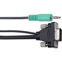 Liberty Wire and Cable 6 Foot Micro VGA with Stereo Audio Male-Male Cable