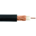 Liberty RG59-CCTV-CM-BLK Line Level Audio RG59 Coaxial Cable 1000 Ft - Black