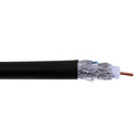 Liberty Wire RG6-QUAD-CMP-BLK RG6 CCS Quad Shielded RF Video 3.0 GHz Plenum Cable Reel - Black