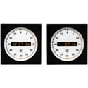 ESE LX-5212U Digital/Analog 12-Inch Clock - SMPTE/EBU & ASCII Input - Amber LED with NTP6-C/PoE Options