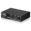 Luxi SHD-310SM VGA/HDMI/DP/Audio 3x2 Switcher with Scaler - Optional 12V Power Adapter Not Included