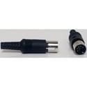 Photo of 5 Pin Din Connector(MIDI Type)180 dg.male cable end - Black