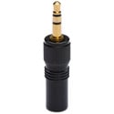 Photo of M-3.5S LOCKING 3.5mm Male TRS Stereo Audio Plug - Cable End Connector - Black