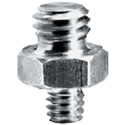 Manfrotto 147 Short Adapter Spigot with 3/8 Inch and 1/4 Inch Screw Attachments