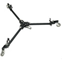 Photo of Manfrotto 181B Folding Auto Dolly for Twin Spiked Metal Feet Tripods - Black