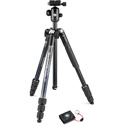 Photo of Manfrotto MKELMII4BMB-BH Element MII Mobile Bluetooth Aluminum Tripod - Black