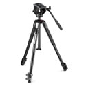 Photo of Manfrotto MVK500190X3 - MT190X3 Aluminum 3-Section Tripod with MVH500AH Lightweight Fluid Video Head