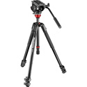 Manfrotto MVK500190XV 500 Fluid Video Head Flat Base with 190X Video Aluminum Tripod