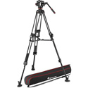 Photo of Manfrotto MVK504TWINFA 504X Fluid Video Head with 645 Aluminum Fast Twin Leg Tripod