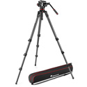 Manfrotto MVK504XCTALL 504X Fluid Video Head with 536 Carbon Fiber Single Leg Tripod