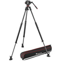 Photo of Manfrotto MVK504XSNGFC 504X Fluid Video Head with 635 Carbon Fiber Fast Single Leg Tripod