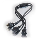 Middle Atlantic 29805 6 AWG 1-to-2 Power Cord Splitter - 3 Feet