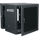 Middle Atlantic CWR-12-22PD CWR Series 12RU 22-Inch Depth Data Swing Wall Rack with Plexi Door