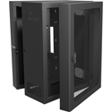 Middle Atlantic CWR-18-21VD4 CWR Series Data Swing Wall Rack - 18 RU/17-Inch Depth/4-Inch Deep Vented Door
