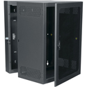 Middle Atlantic CWR-18-32PD CWR Series 18RU 32-Inch Depth Data Swing Wall Rack with Plexi Door