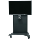 Middle Atlantic FVS-800SC-BK Flexview Single Display Cart with 4 Inch Casters - Vesa 800 Mount - Black