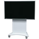 Middle Atlantic FVS-800SC-WH Flexview Single Display Cart with 4 Inch Casters - Vesa 800 Mount - White