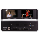 Photo of Marshall V-702W-12G Dual 7-Inch 3RU Rackmount 12G Monitor with Waveform / HDMI and 12G-SDI Inputs