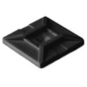 Photo of HellermannTyton MB4SHA0C2 Black Tie Mount 1.115 x 1.115  100 Pack