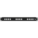 HellermannTyton P108-12-MOD Snap-In Blank Keystone Rack Panel - 1 Row of 12 ports (1RU)