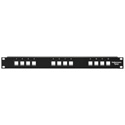 Photo of HellermannTyton P108-12-MOD Snap-In Blank Keystone Rack Panel - 1 Row of 12 ports (1RU)