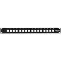 Photo of HellermannTyton P108-16-MOD Snap-In Blank Keystone Rack Panel - 1 Row of 16 ports (1RU)