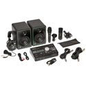 Mackie CR3X Monitors/Big Knob Studio Monitor Controller/Interface/EM89D Dynamic Mic/EM91C Condenser Mic/MC100 Headphones
