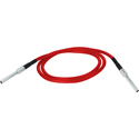 Photo of Canare MCVPC002F Micro Video Patch Cable - 12G-SDI 75 Ohm for Canare 32MCKA-ST Patchbay Only - Red - 2 Foot