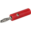 Photo of Single Banana Plug Speaker Connector - Red