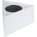 Connectronics MF-TW Triangular Microphone Flag 3.5 Inch Wide x 2 Inch High White